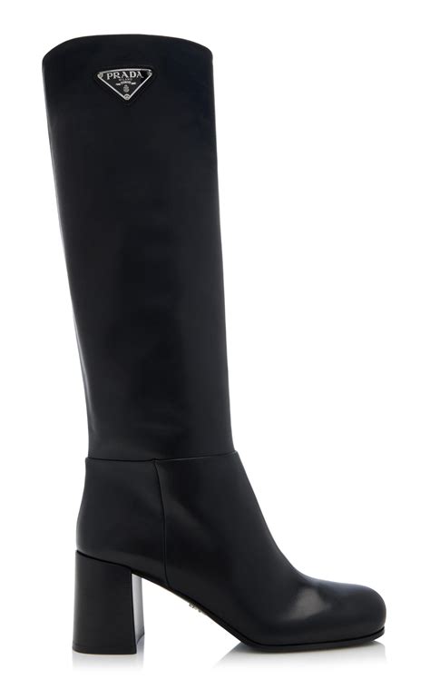 stivali prada|Stivali Leather Knee Boots By Prada .